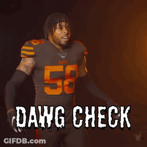 Football Player Dawg Check Dark Room GIF