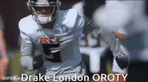 Football Player Drake London OROTY GIF