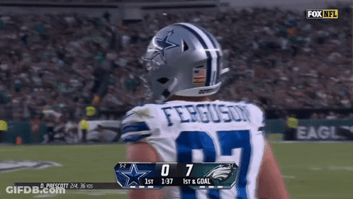 Football Player Ferguson On Back GIF