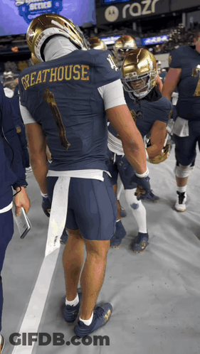 Football Player Greathouse Name On Shirt GIF