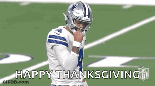 Football Player Happy Thanksgiving GIF