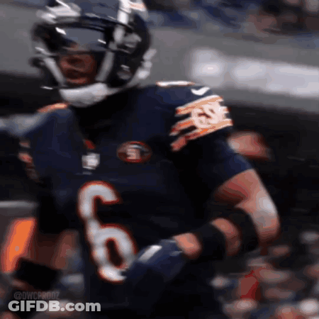 Football Player Helmet Number 66 GIF