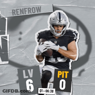 Football Player Holding Ball Score 6 To 0 GIF