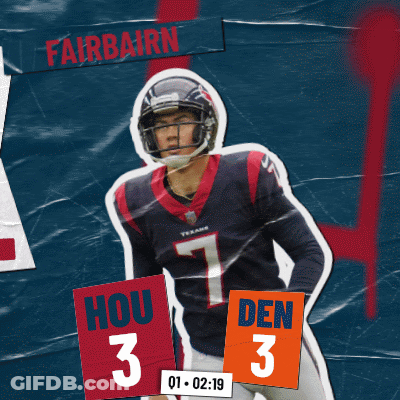 Football Player Holding Sign Hou 13 Ten 14 GIF