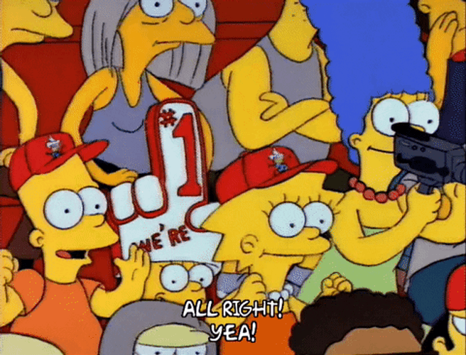 Football Player Homer Woohoo Family Support GIF