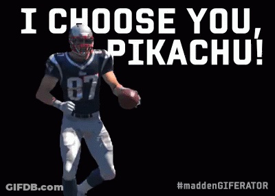Football Player I Choose You Pikachu GIF