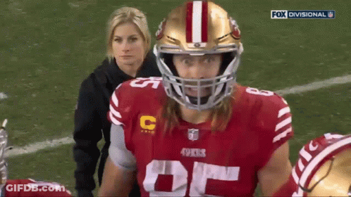Football Player In 49Ers Jersey On Field GIF