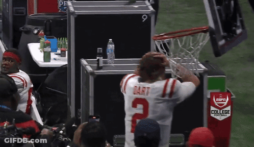 Football Player In Bart Jersey GIF