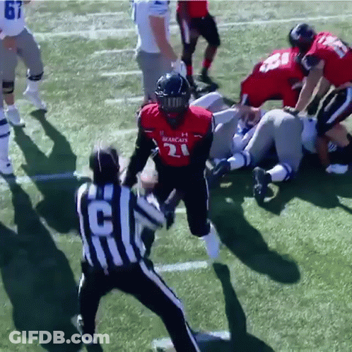Football Player In Bearcats Jersey GIF
