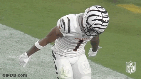 Football Player In Bengals Jersey GIF