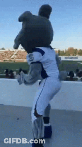 Football Player In Black Carolina Uniform GIF