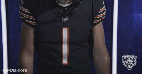 Football Player In Black Jersey Number 1 GIF