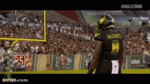 Football Player In Black Jersey Number 8 GIF