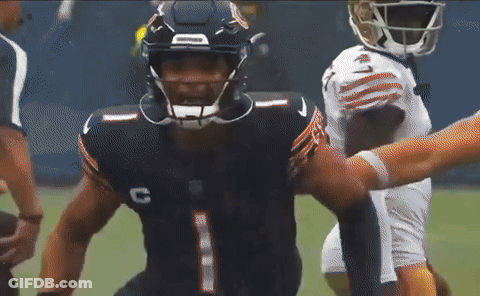 Football Player In Black Jersey With Letter C GIF