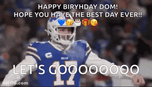 Football Player In Blue Jersey Number 17 GIF