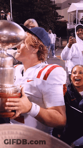 Football Player In Blue Jersey Number 2 GIF