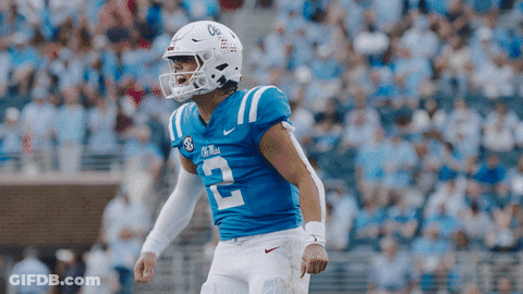 Football Player In Blue Jersey Number 2 GIF