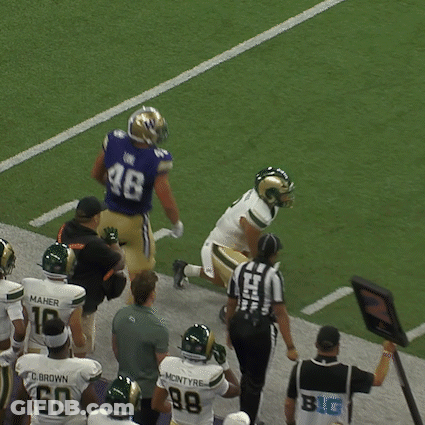 Football Player In Blue Jersey Number 9 GIF