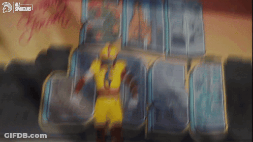 Football Player In Blue Uniform Number 7 GIF