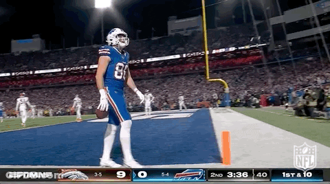 Football Player In Buffalo Bills Uniform GIF