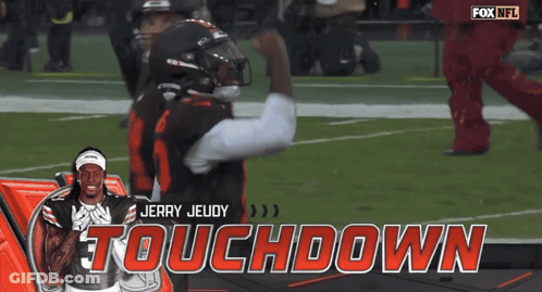 Football Player In Buffalo Bills Uniform Running GIF
