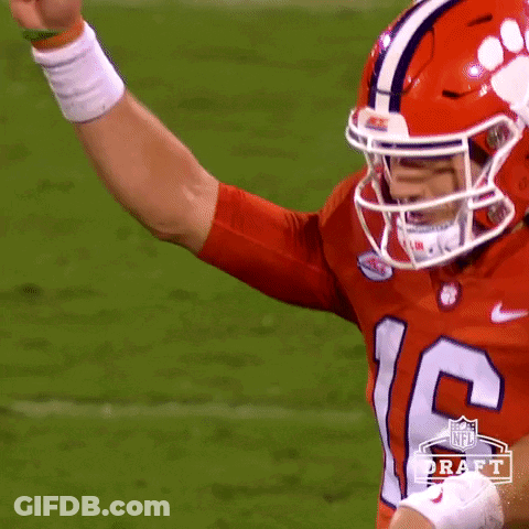 Football Player In Clemson Jersey Dancing GIF