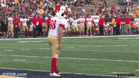 Football Player In Clown Mask Number 98 GIF