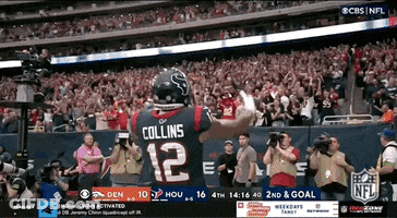 Football Player In Collins 12 Jersey GIF