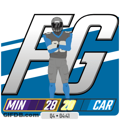 Football Player In Front Of FG Logo GIF