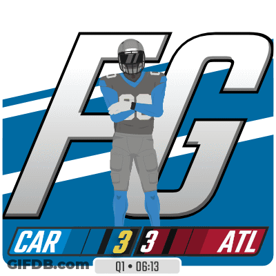 Football Player In Front Of FG Logo GIF