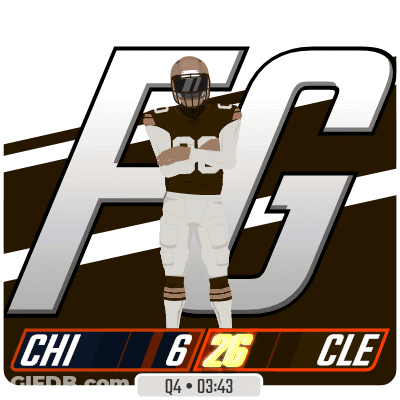 Football Player In Front Of FG Logo GIF