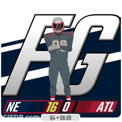 Football Player In Front Of Large FG GIF