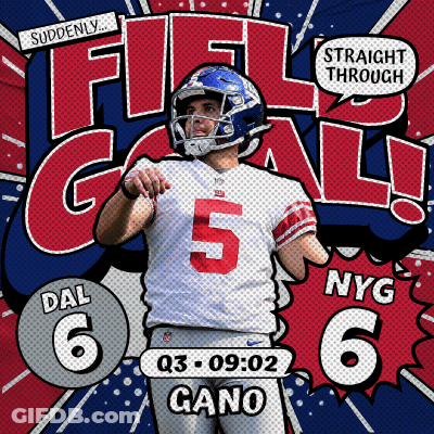 Football Player In Front Of Large Letter FG GIF