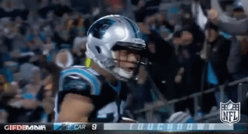 Football Player In Front Of NFL Scoreboard GIF