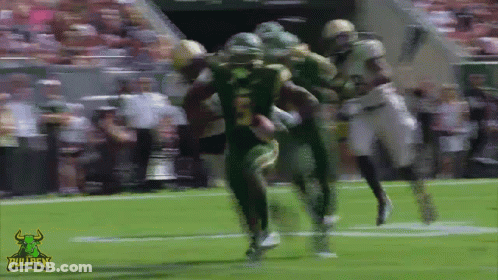 Football Player In Green Jersey Number 1 GIF