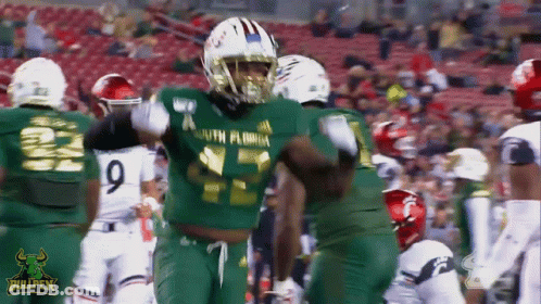 Football Player In Green Jersey Number 15 GIF