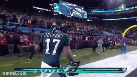 Football Player In Green Jersey Number 17 GIF
