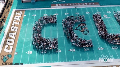 Football Player In Green Jersey Number 60 GIF