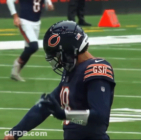Football Player In Gsh Jersey And Helmet GIF