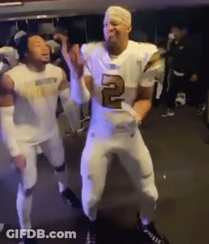 Football Player In Hat And Red Jersey Saying Its The Biggest GIF