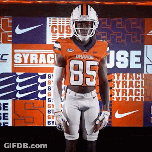 Football Player In Helmet And Jersey 85 GIF
