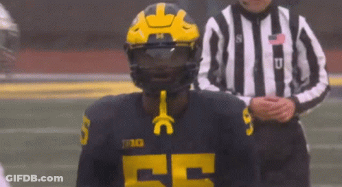 Football Player In Helmet And Jersey Number 25 GIF