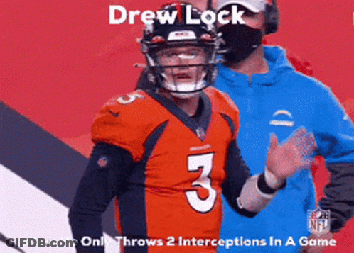 Football Player In Helmet And Jersey Number 3 GIF