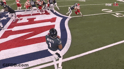 Football Player In Helmet And Number 1 Jersey GIF