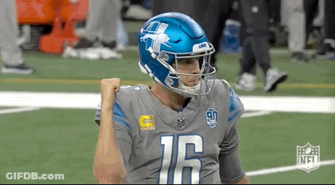 Football Player In Helmet And Number 16 Jersey GIF