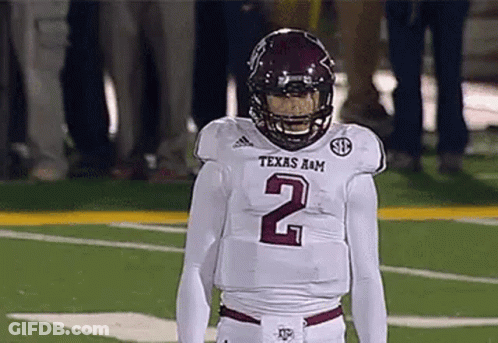 Football Player In Helmet And Number 2 Jersey On Field GIF