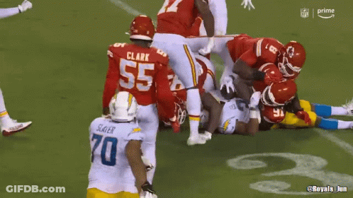Football Player In Helmet Number 93 GIF