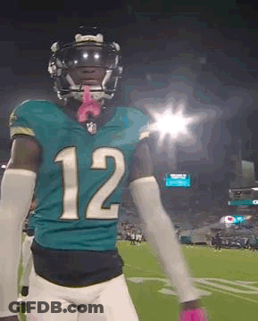 Football Player In Helmet On Field GIF