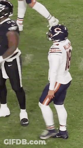 Football Player In Helmet With Letter G GIF