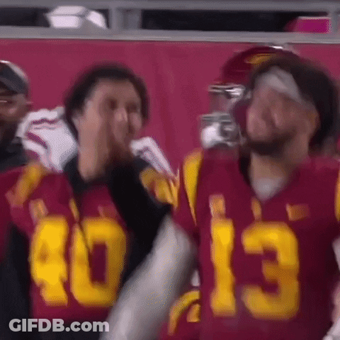 Football Player In Helmet With Letter G GIF
